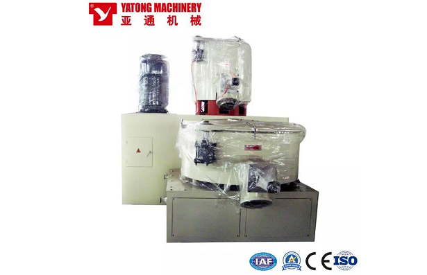What are the uses and characteristics of the products produced by the PVC mixing machine?