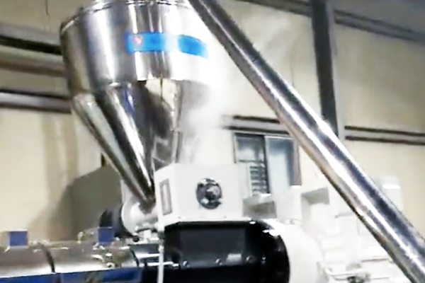 PE-PP crushing material double-stage pulling strip granulation Korean customer factory test video.mp4